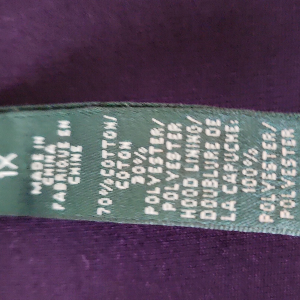 Ralph Lauren Deep Purple Velour Jacket & Pants - Picture 10 of 11